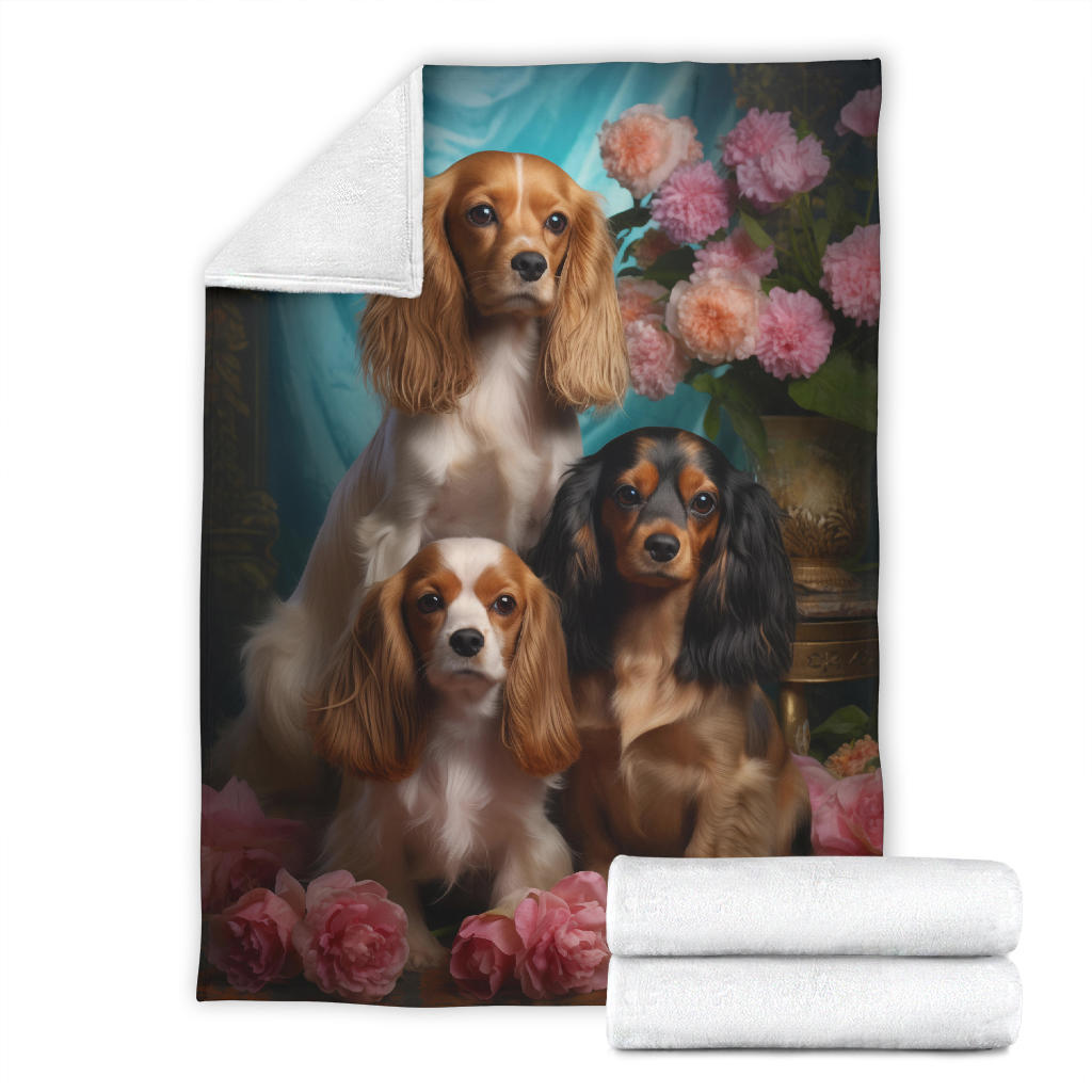 alier King Charles Spaniel Blanket, Cavalier King Charles Spaniel Throw Blanket, Cavalier King Charles Spaniel, Cavalier King Charles Spaniel Gifts