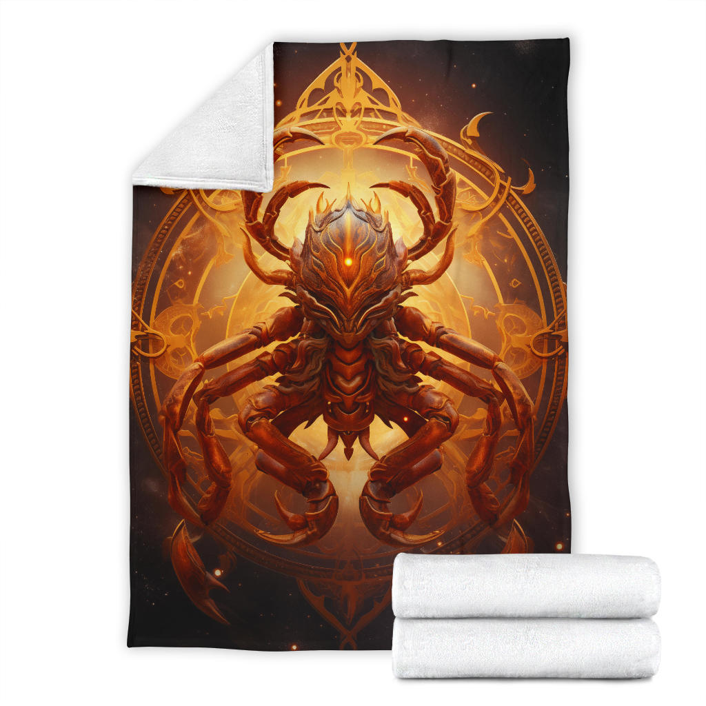 Scorpion Scorpius Zodiac Blanket, Scorpion Scorpius Zodiac Gifts, Scorpius Throw Blanket, Scorpius Fleece Blanket