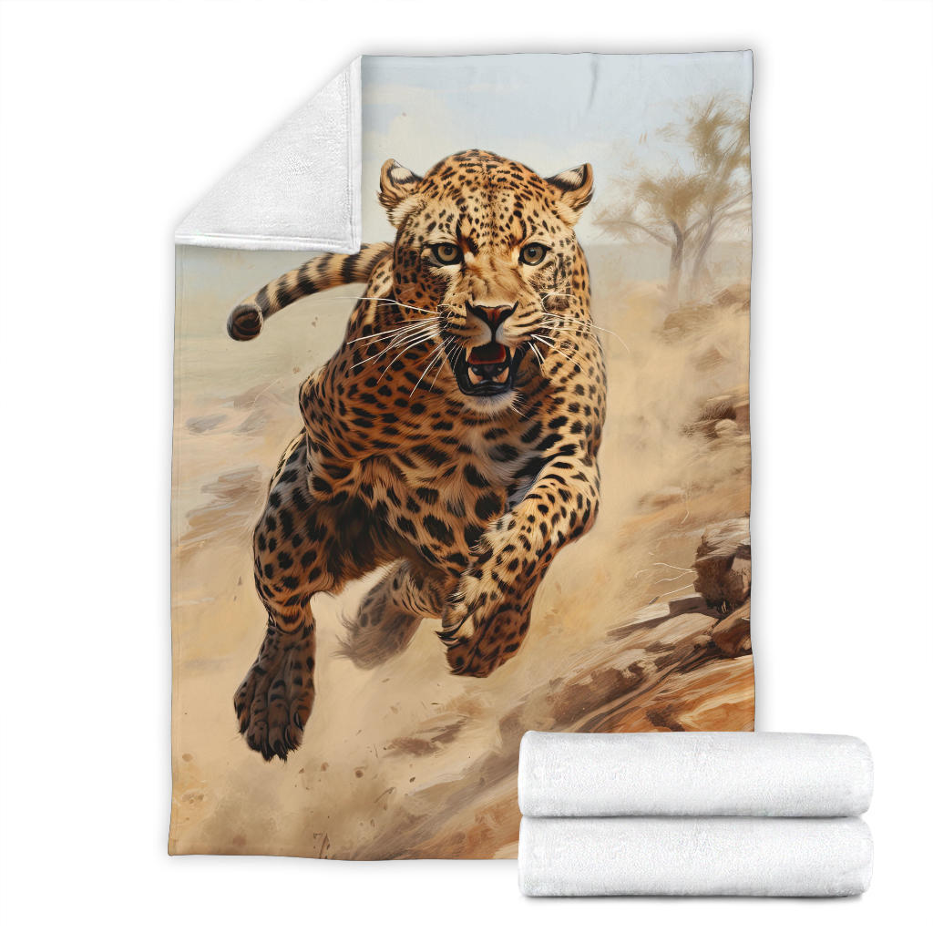 Cheetah Sprint Blanket