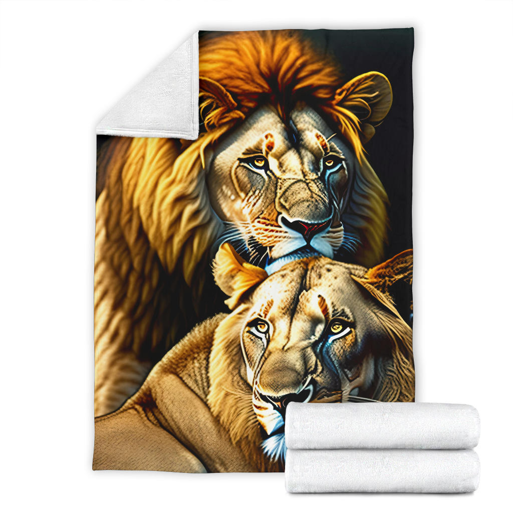 Lion Lioness Blanket