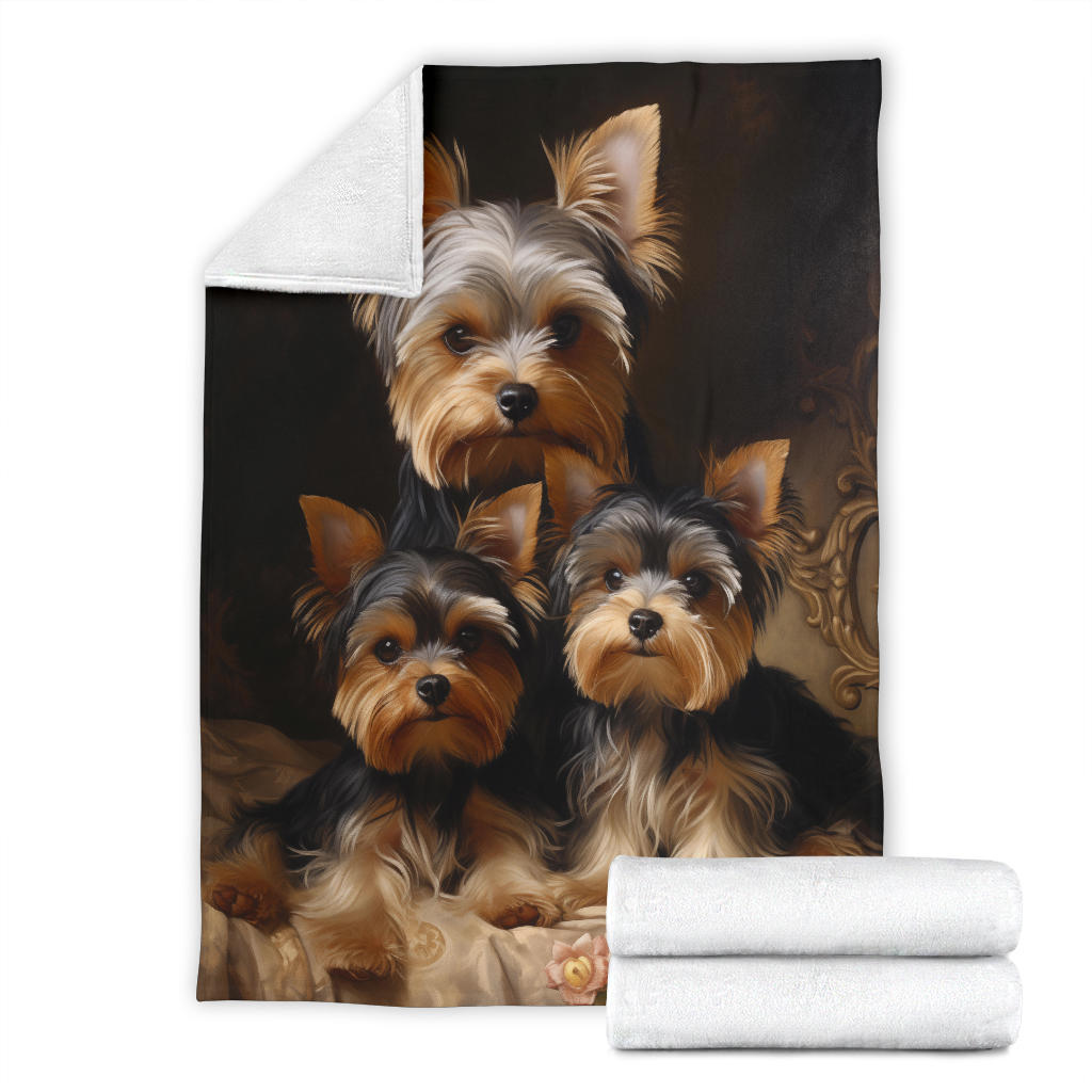 Yorkshire Terrier Family Blanket, Yorkshire Terrier Blanket, Yorkshire Terrier Gifts, Yorkshire Terrier Throw Blanket