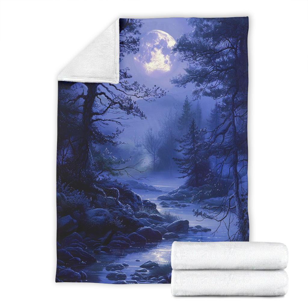 Mystic Moonlight Blanket, Mystic Moonlight Estetic Blanket, Mystic Moonlight Blanket Gift, Blanket