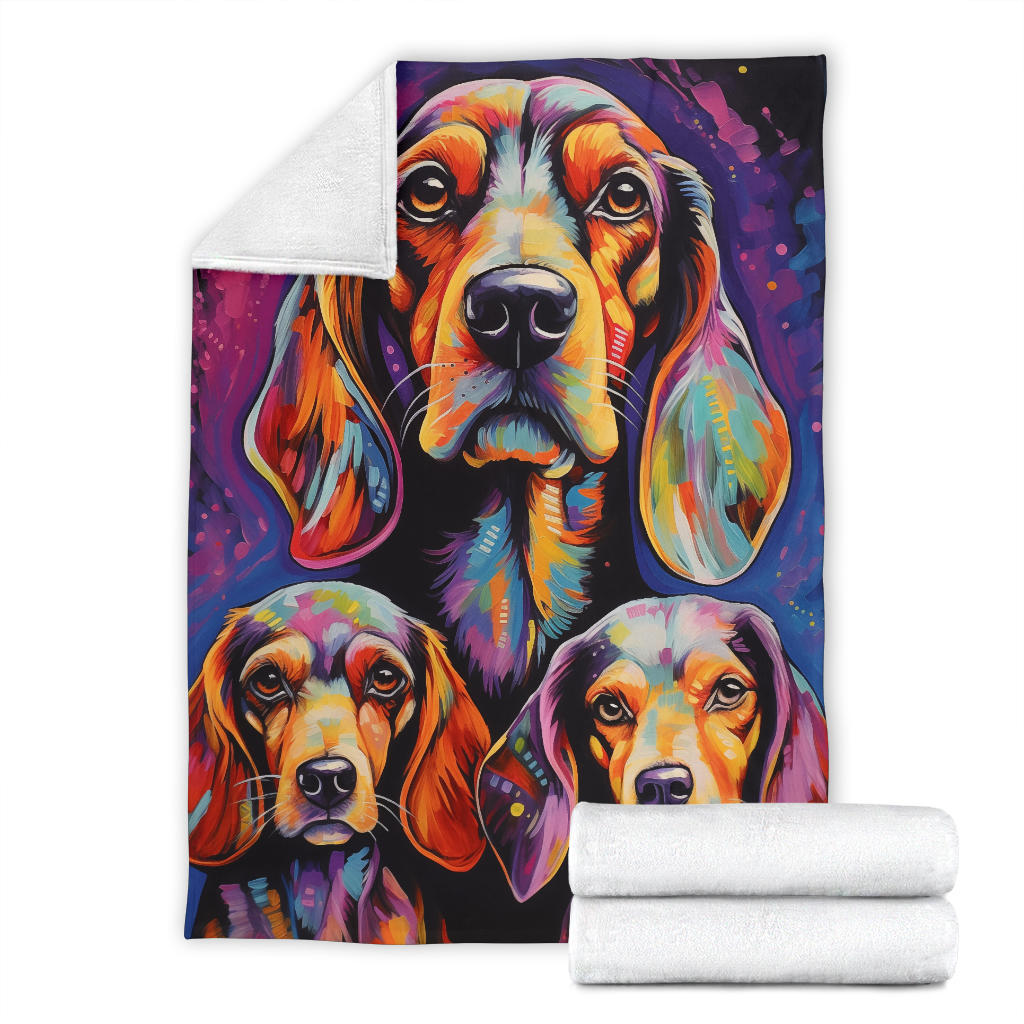 Estonian Hound Blanket, Trippy Psychedelics Estonian Hound Fleece Blanket, Estonian Hound Throw Blanket, Estonian Hound Gifts