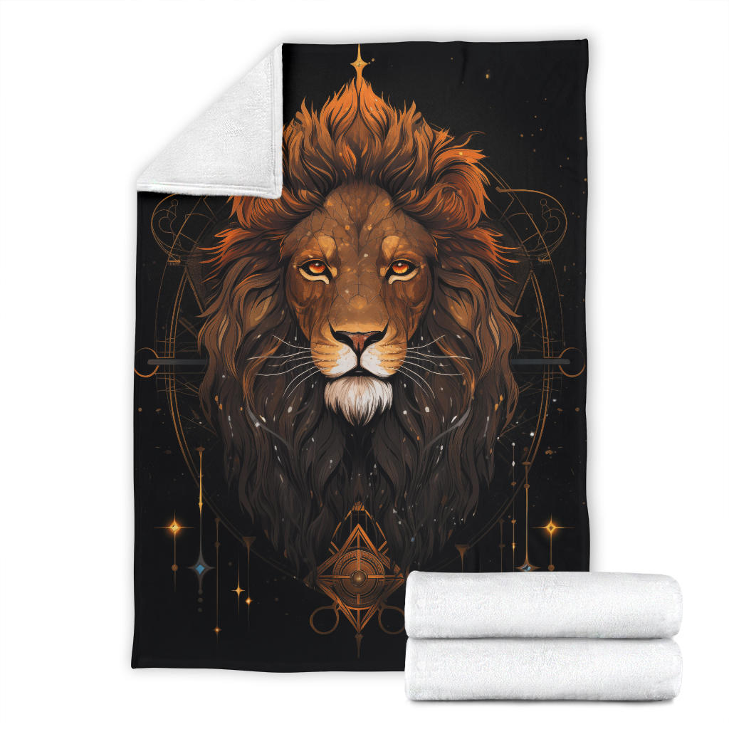 Lion Zodiac Blanket, Lion Zodiac Gifts, Lion Zodiac Sign, Lion Throw Blanket, Leo Zodiac Sign