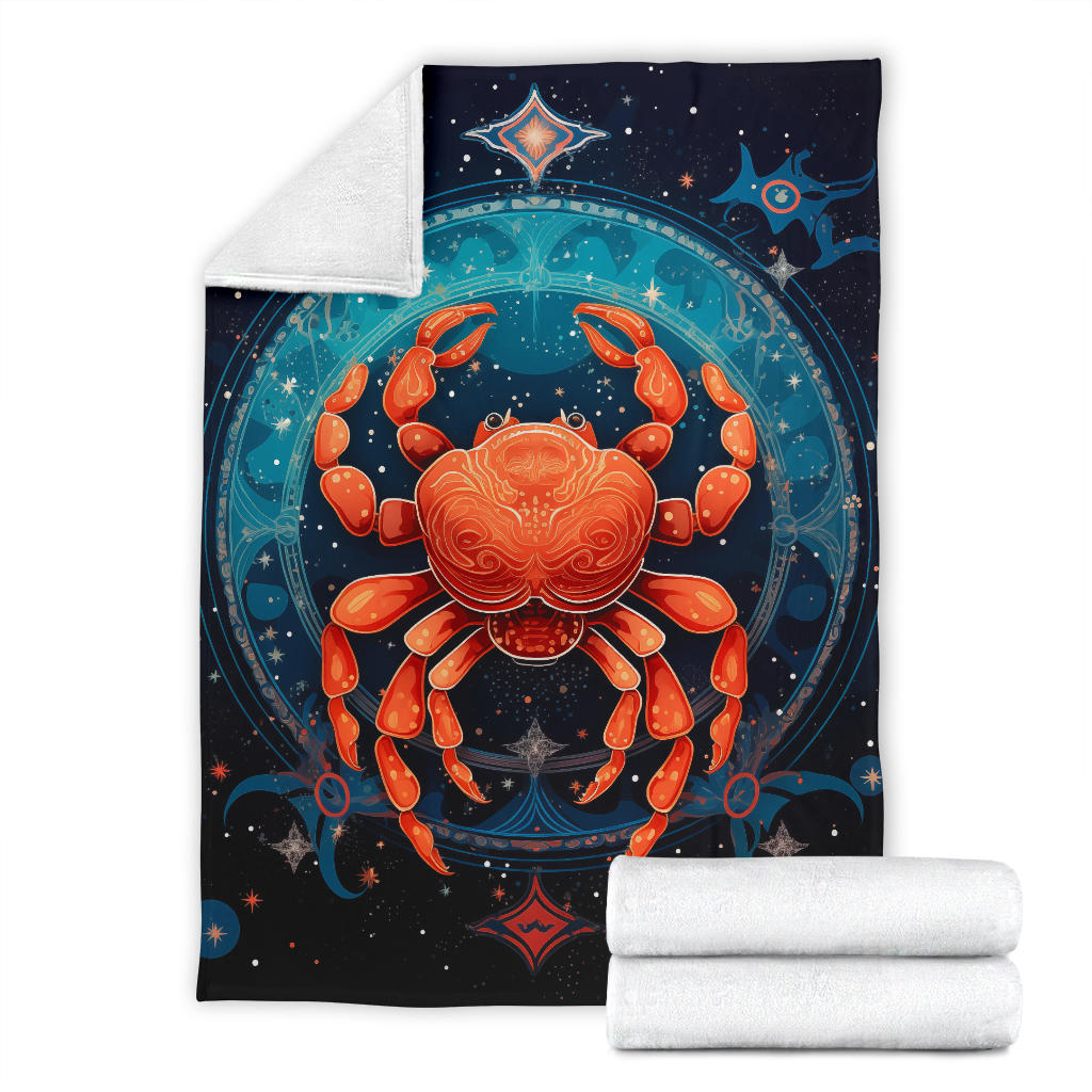 Crab Zodiac Blanket, Cancer Zodiac Sign, Cancer Zodiac Gifts, Cancer Throw Blanket