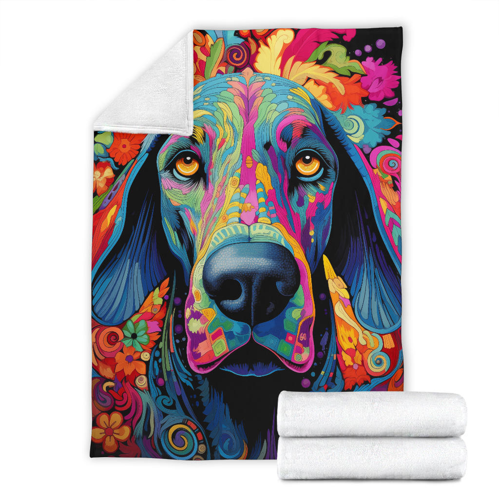 Trippy Psychedelics Great Dane Blanket, Great Dane Fleece Blanket, Great Dane Throw Blanket, Great Dane Gifts