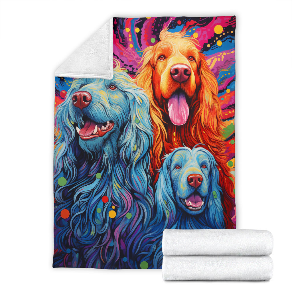 Bergamasco Sheepdog Blanket, Trippy Psychedelics Bergamasco Sheepdog Fleece Blanket, Bergamasco Sheepdog Throw Blanket, Bergamasco Sheepdog Gifts