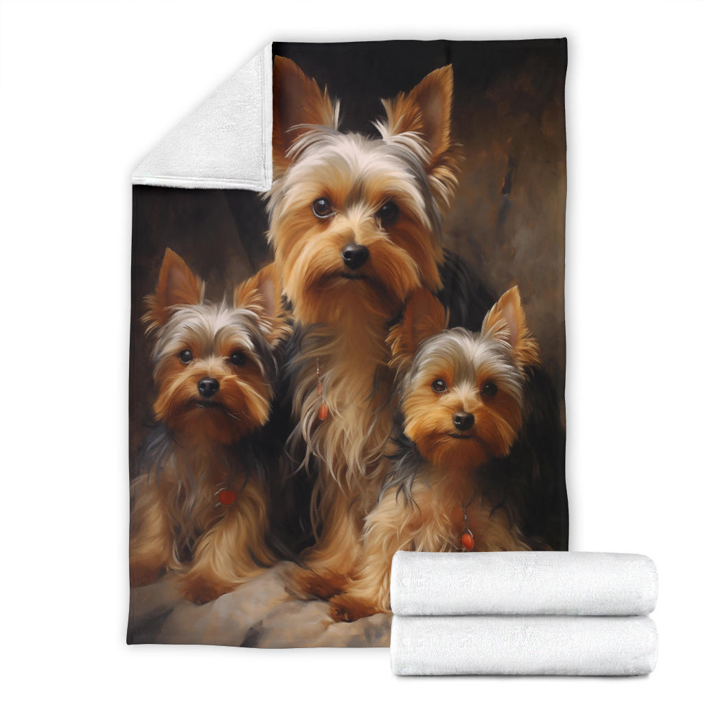 Yorkshire Terrier Family Blanket, Yorkshire Terrier Blanket, Yorkshire Terrier Gifts, Yorkshire Terrier Throw Blanket