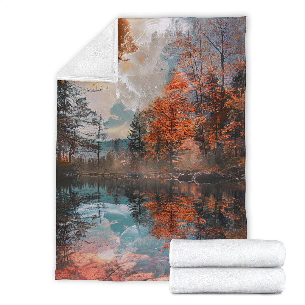 Autumn Aura Blanket, Autumn Aura Estetic Blanket, Autumn Aura Blanket Gift, Blanket