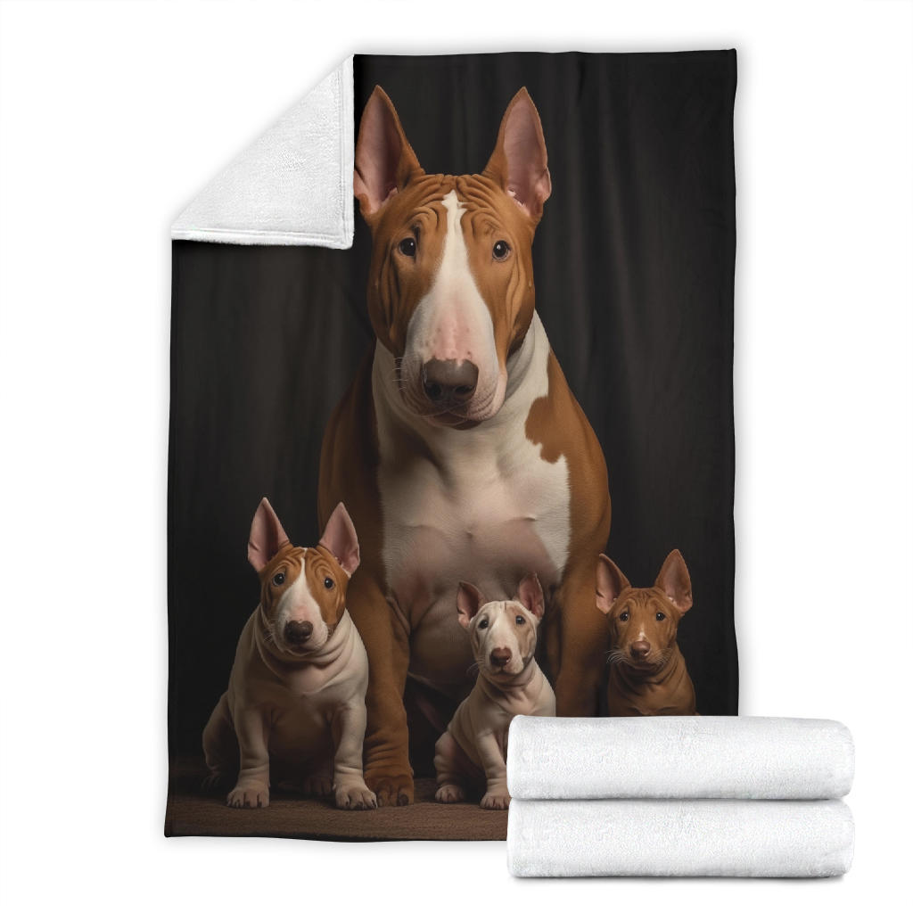 Bull Terrier Family Blanket, Bull Terrier Blanket, Bull Terrier Throw Blanket, Bull Terrier, Bull Terrier Gift