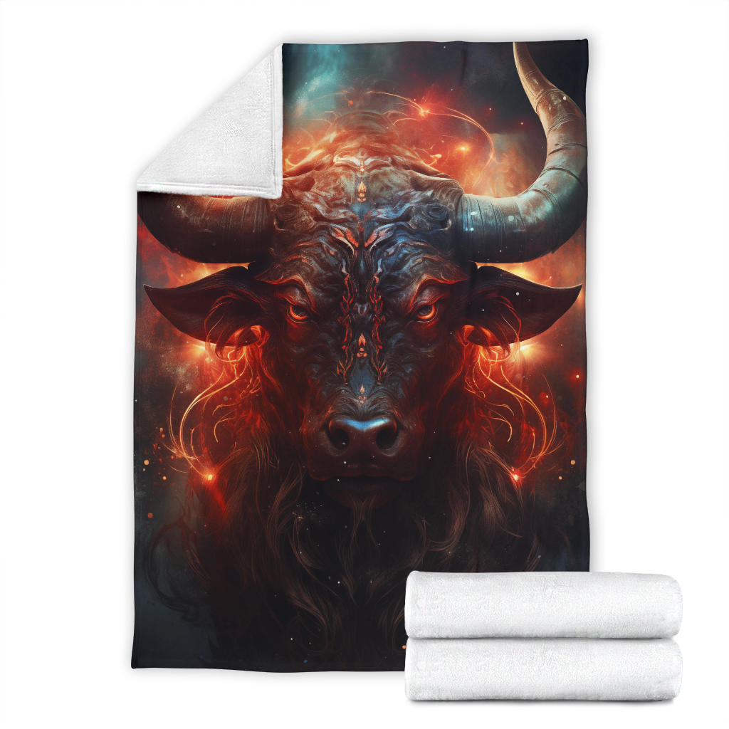 Taurus Zodiac Mysterious Blanket, Bull Zodiac Sign, Taurus Zodiac Gifts, Taurus Throw Blanket