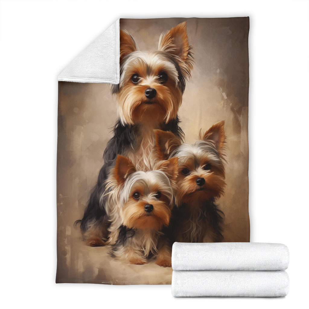 Yorkshire Terrier Family Blanket, Yorkshire Terrier Blanket, Yorkshire Terrier Gifts, Yorkshire Terrier Throw Blanket