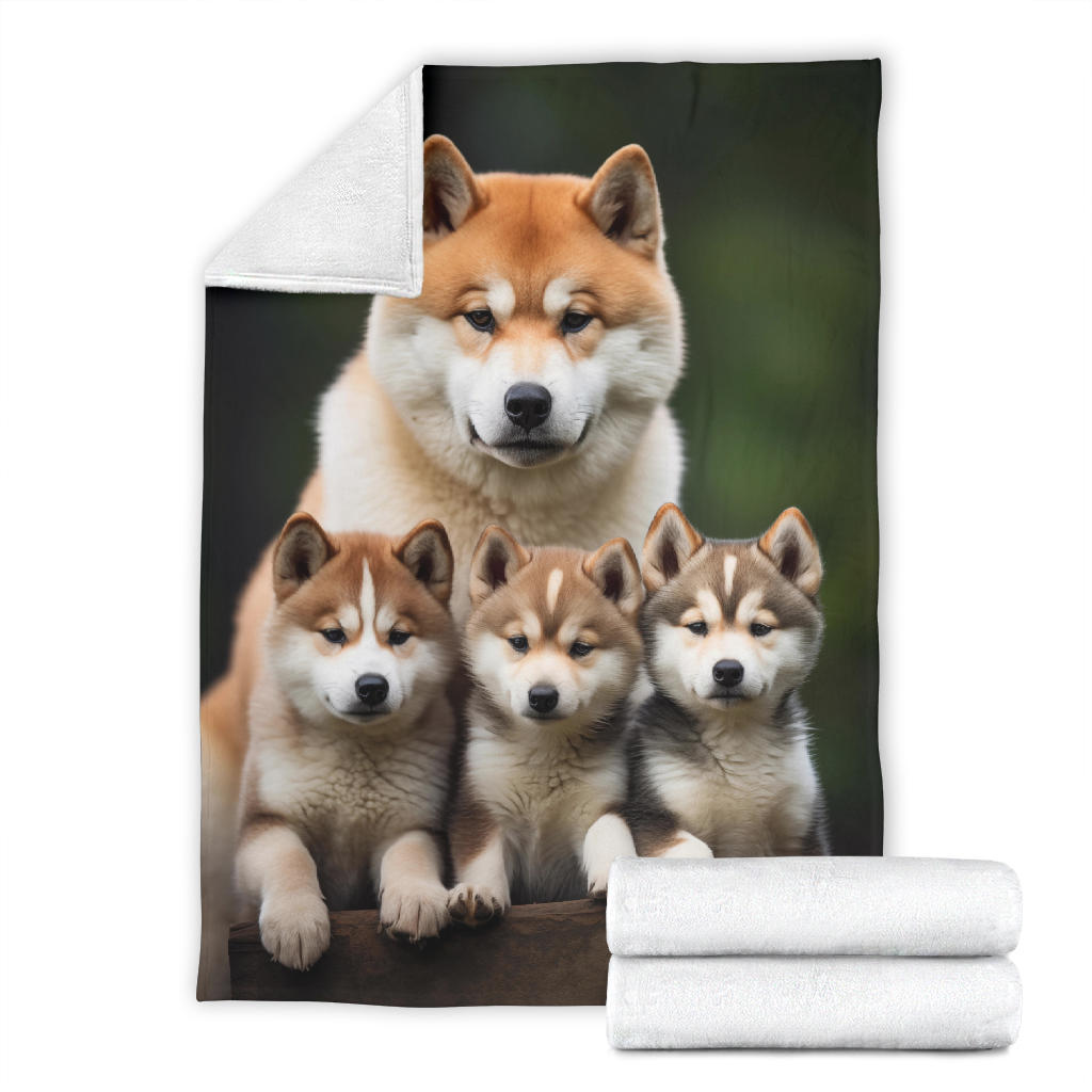 Akita Family Blanket, Akita Blanket, Akita Throw Blanket, Akita