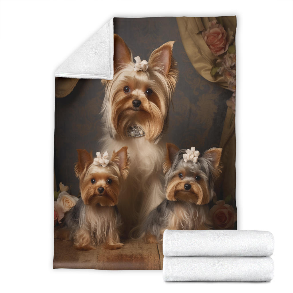 Yorkshire Terrier Family Blanket, Yorkshire Terrier Blanket, Yorkshire Terrier Gifts, Yorkshire Terrier Throw Blanket