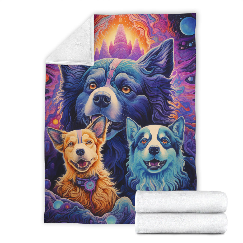 Asian Shepherd Blanket, Trippy Psychedelics Asian Shepherd Fleece Blanket, Asian Shepherd Throw Blanket, Asian Shepherd Gifts