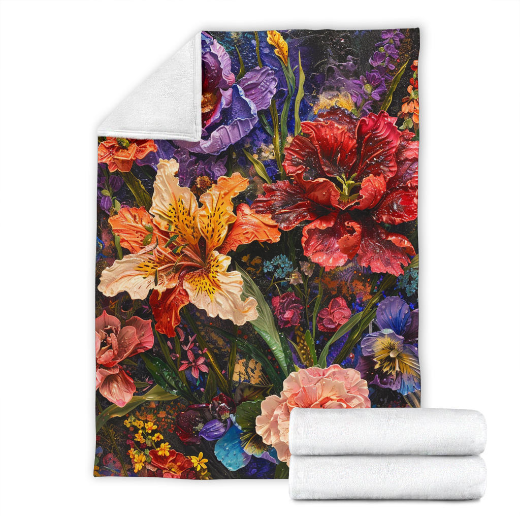 Floral Fantasy Blanket,  Floral Fantasy Estetic Blanket, Floral Fantasy Blanket Gifts, Blanket