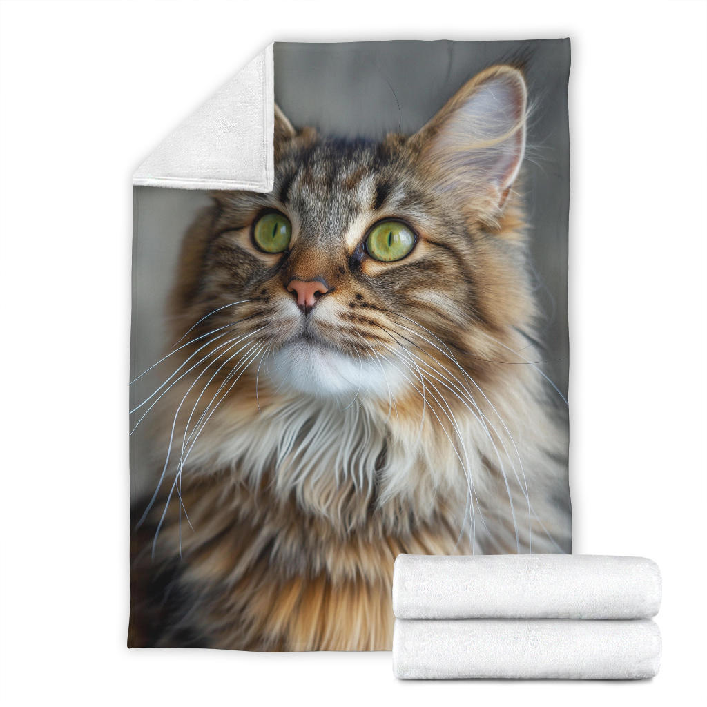 Maine Coon cat Blanket, Trippy Psychedelics Maine Coon cat Fleece Blanket, Maine Coon cat Throw Blanket, Maine Coon cat Gifts