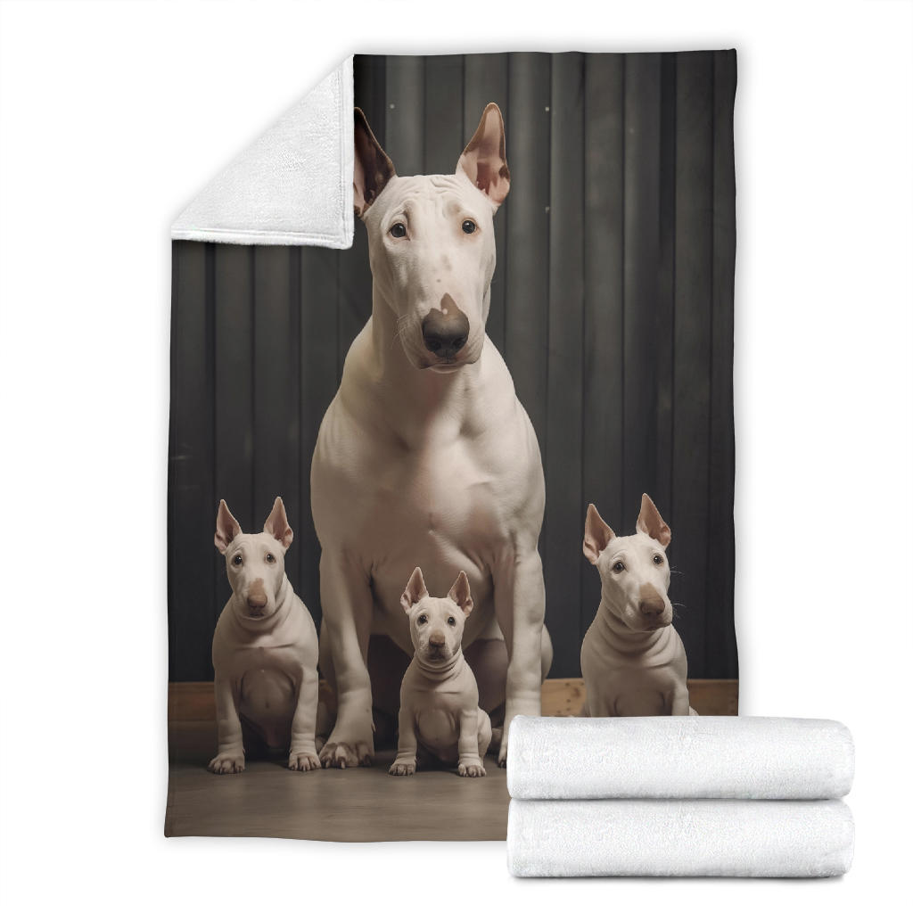 Bull Terrier Family Blanket, Bull Terrier Blanket, Bull Terrier Throw Blanket, Bull Terrier, Bull Terrier Gift