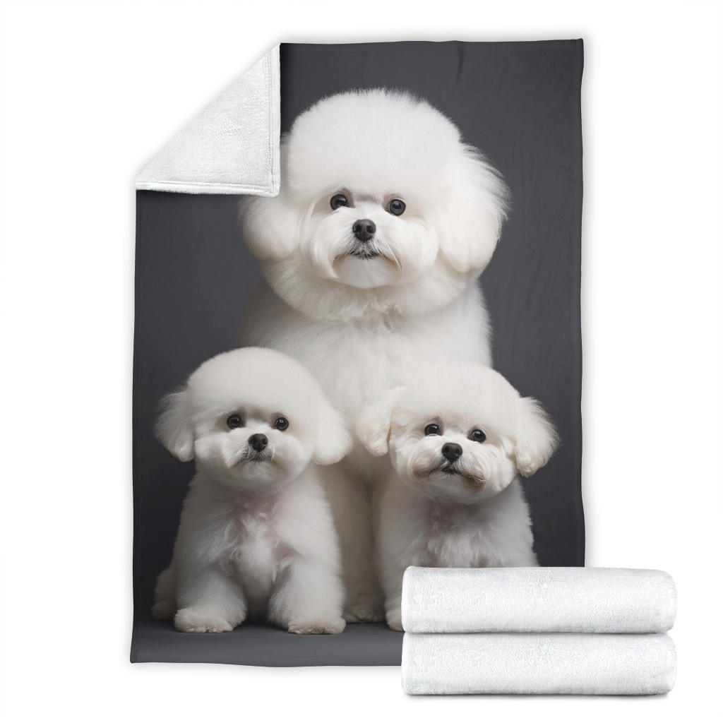 Bichon Frise Family Blanket, Bichon Frise Blanket, Bichon Frise Throw Blanket, Bichon Frise, Bichon Frise Gifts