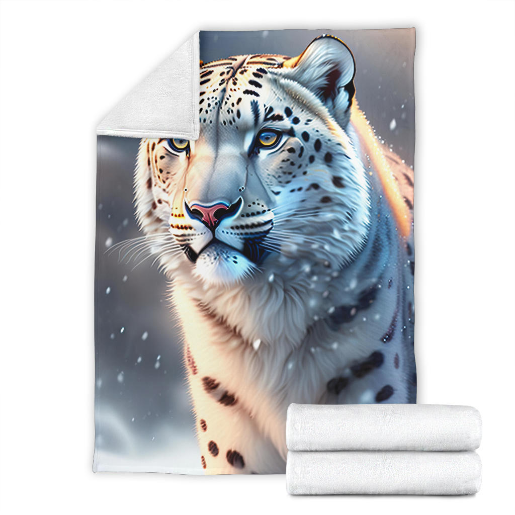 Snow Leopard Blanket