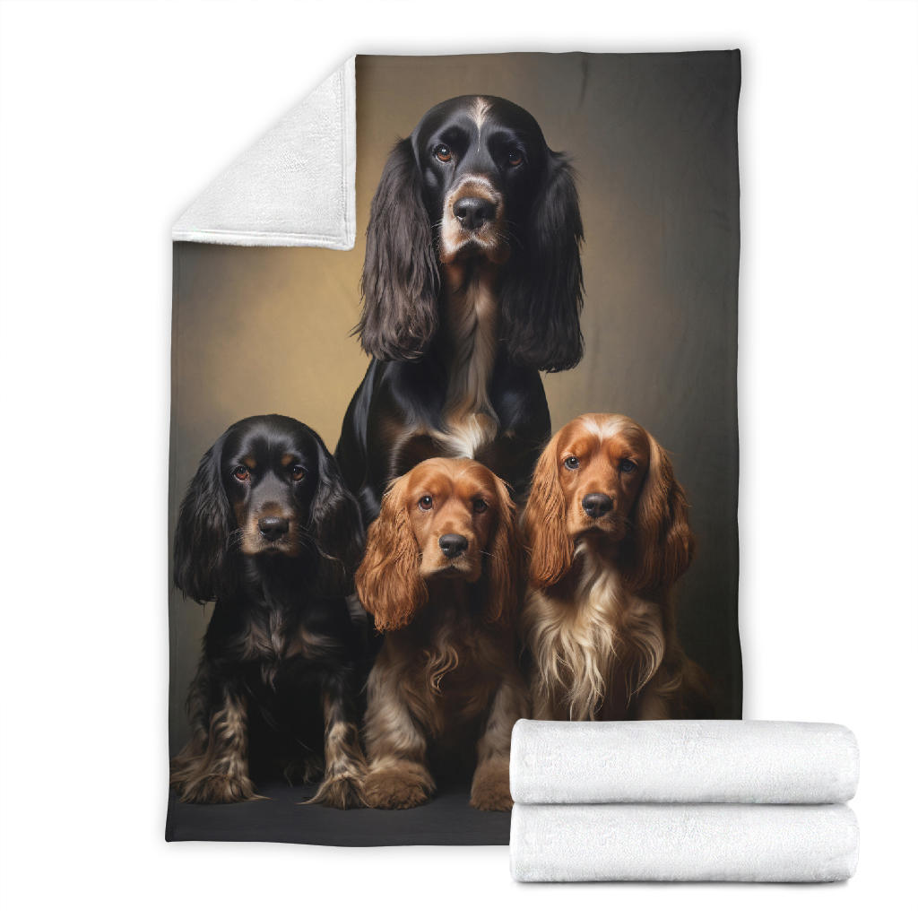 Cocker Spaniel Family Blanket, Cocker Spaniel Blanket,Cocker Spaniel Throw Blanket, Cocker Spanie, Cocker Spaniel Gifts