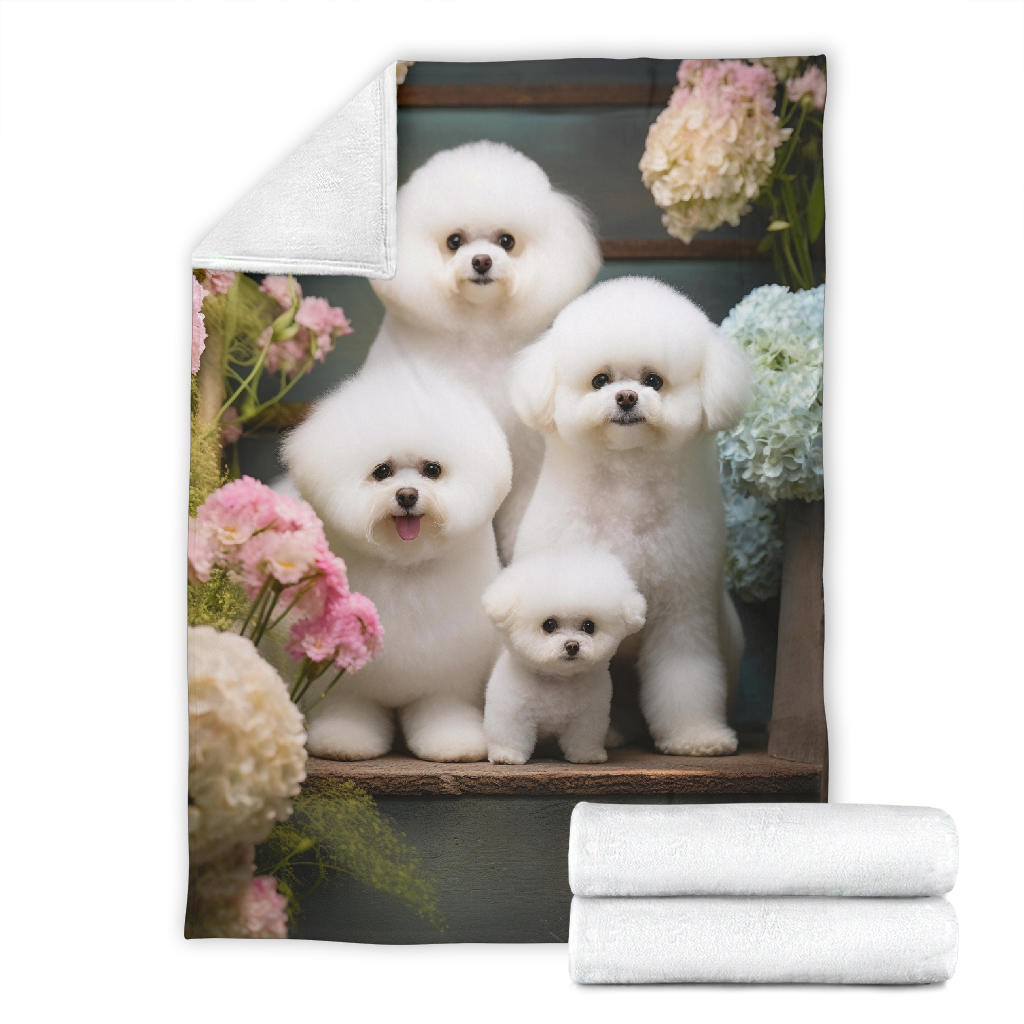 Bichon Frise Family Blanket, Bichon Frise Blanket, Bichon Frise Throw Blanket, Bichon Frise, Bichon Frise Gifts