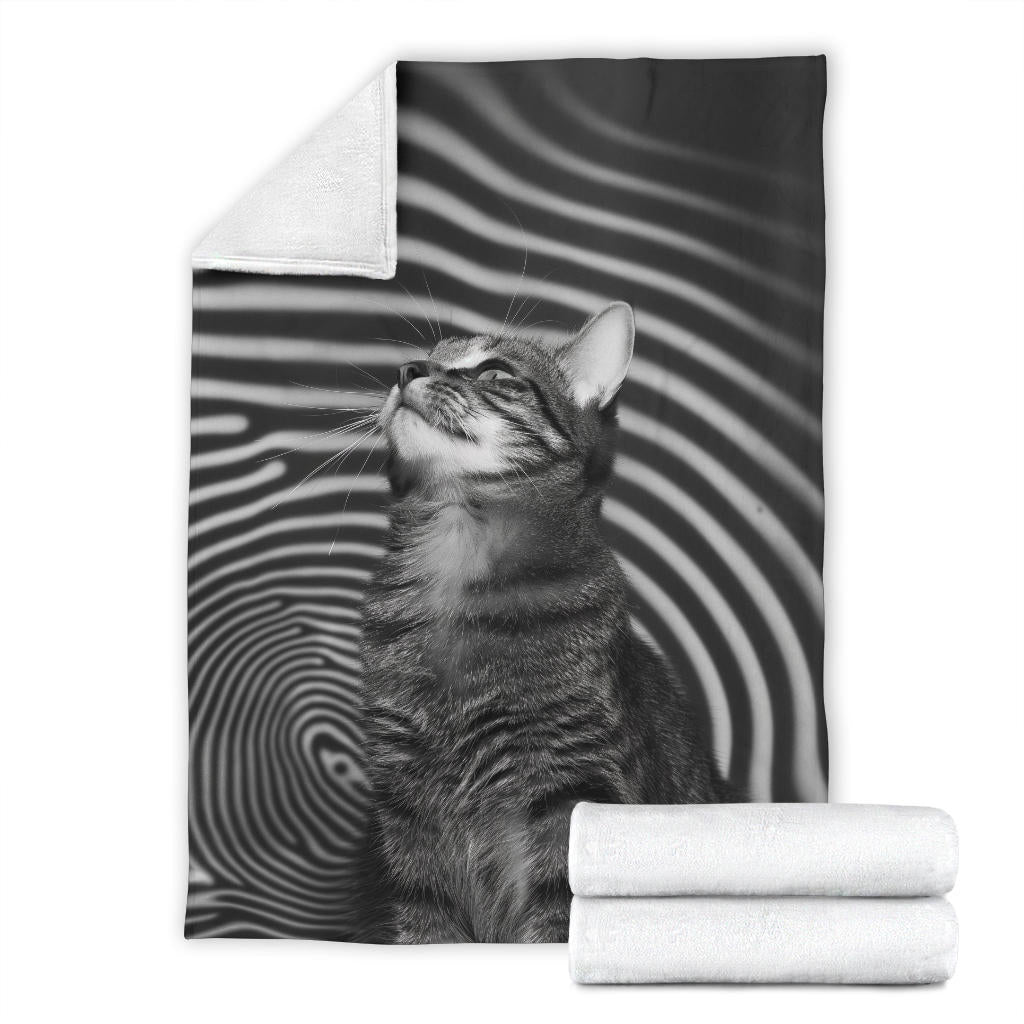 American Shorthair cat Blanket, Trippy Psychedelics American Shorthair cat Fleece Blanket, American Shorthair cat Throw Blanket, American Shorthair cat Gifts