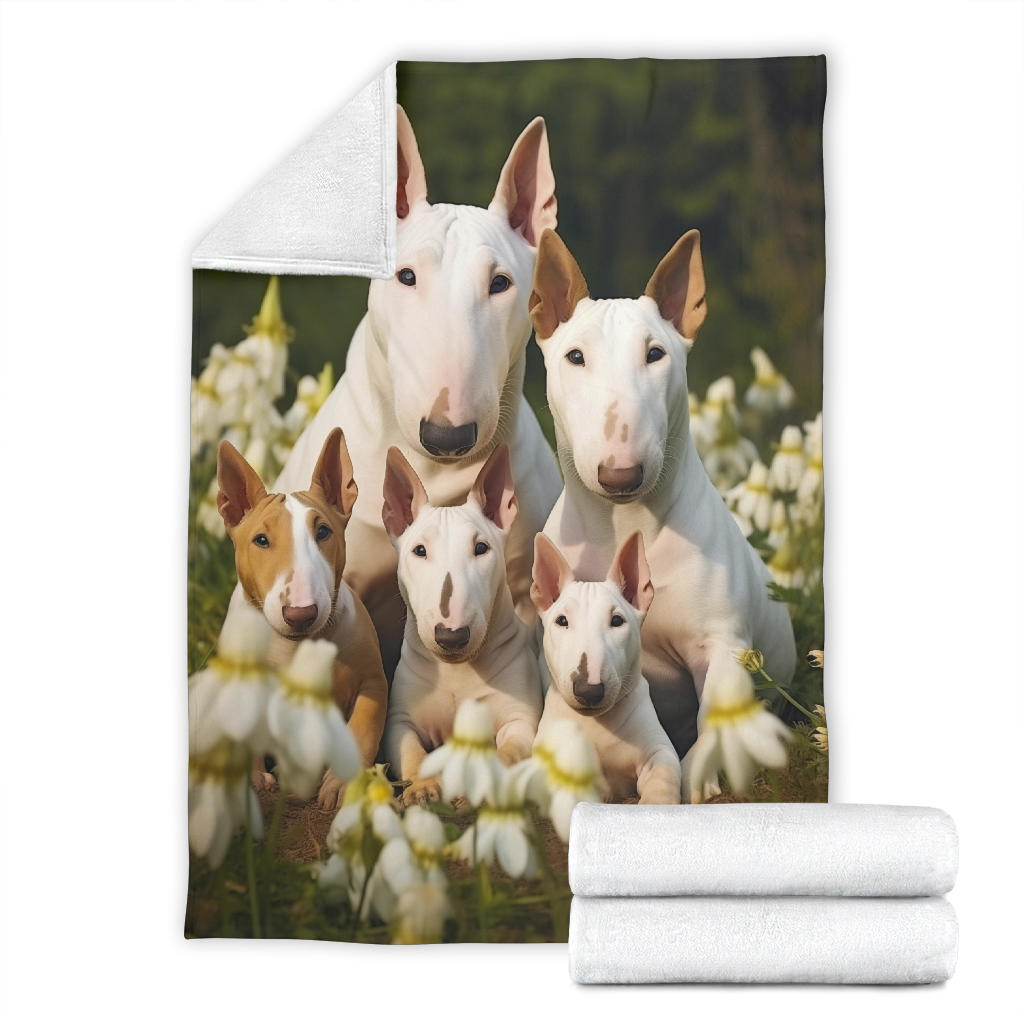 Bull Terrier Family Blanket, Bull Terrier Blanket, Bull Terrier Throw Blanket, Bull Terrier, Bull Terrier Gift