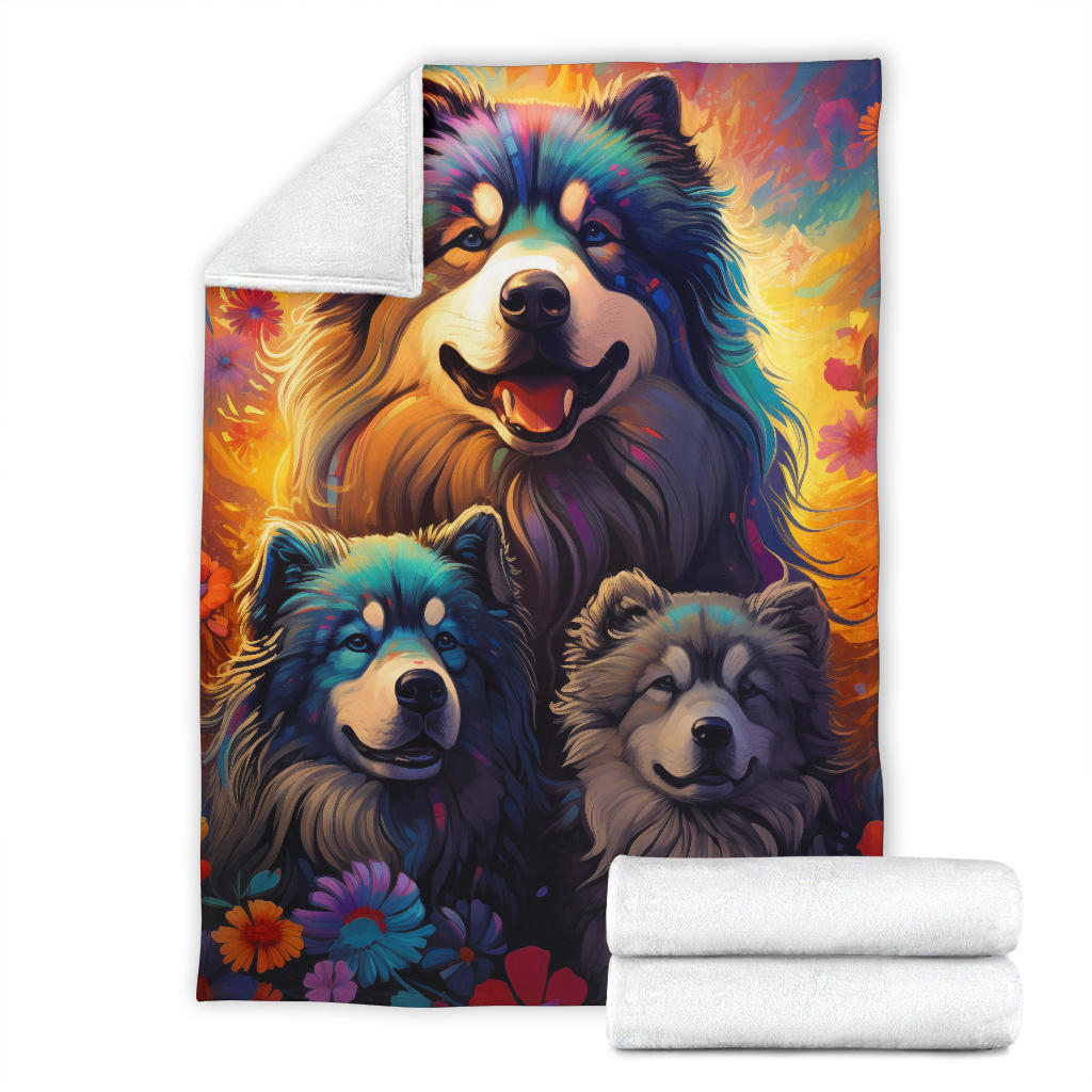 Caucasian Shepherd Blanket, Trippy Psychedelics Caucasian Shepherd Fleece Blanket, Caucasian Shepherd Throw Blanket, Caucasian Shepherd Gifts