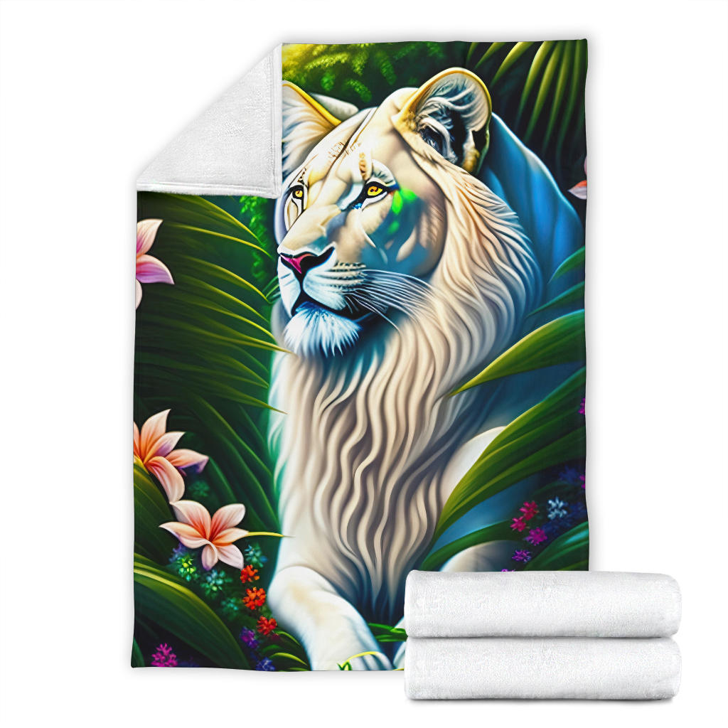 White Lion Blanket