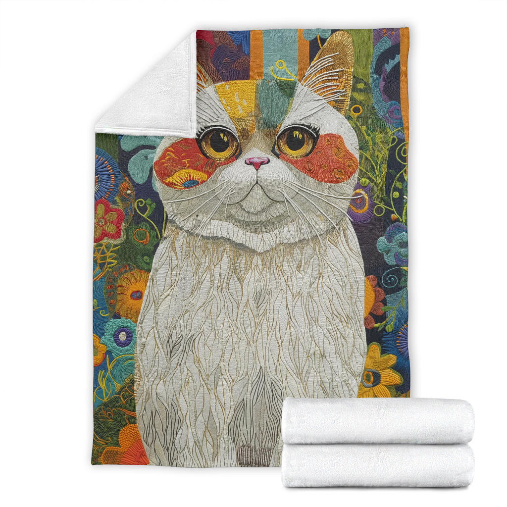 Exotic Shorthair cat Blanket, Trippy Psychedelics Exotic Shorthair cat Fleece Blanket, Exotic Shorthair cat Throw Blanket, Exotic Shorthair cat Gifts