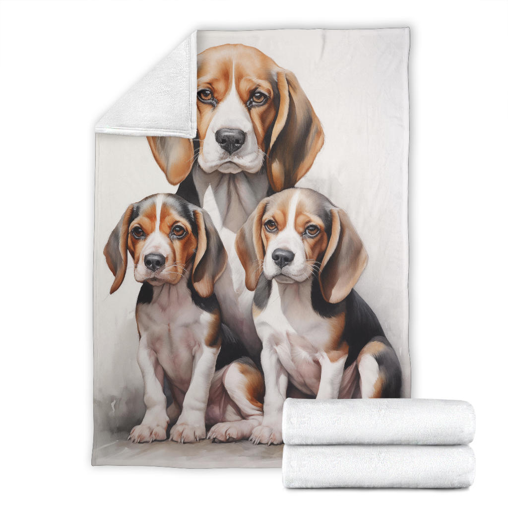 Beagle Family Blanket, Beagle Blanket, Beagle Gifts, Beagle Throw Blanket