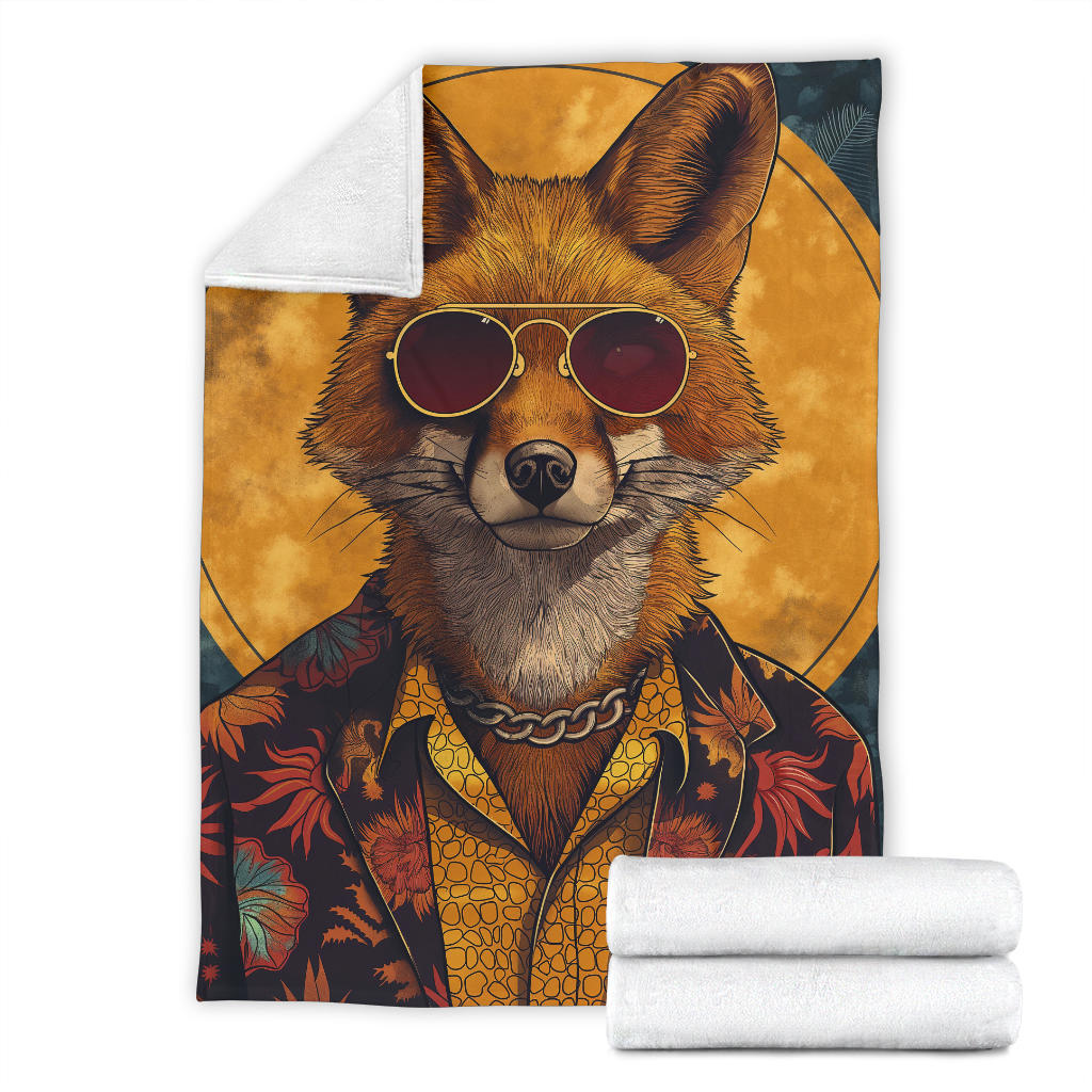 Jackal animal Blanket, Trippy Psychedelics Jackal animal Fleece Blanket, Jackal animal Throw Blanket, Jackal animal Gifts