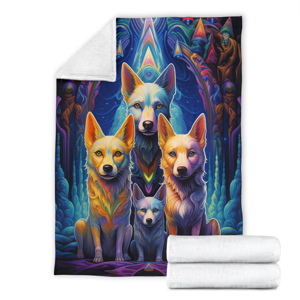 Canaan Blanket, Trippy Psychedelics Canaan Fleece Blanket, Canaan Throw Blanket, Canaan Gifts