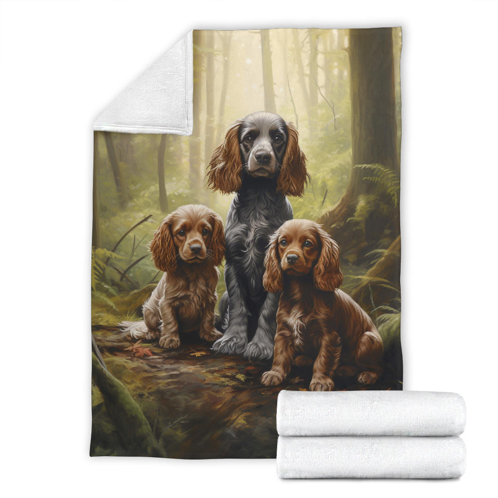 Cocker Spaniel Family Blanket, Cocker Spaniel Blanket,Cocker Spaniel Throw Blanket, Cocker Spanie, Cocker Spaniel Gifts