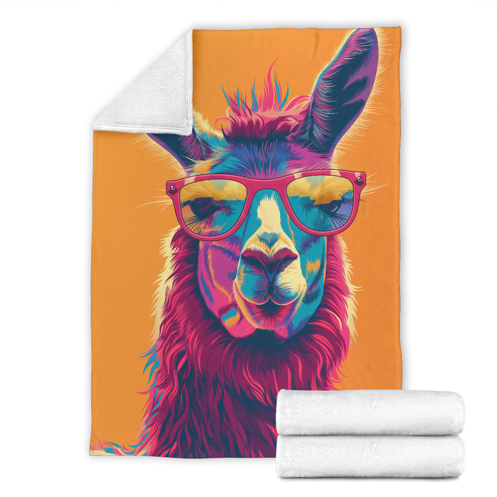 Lama Blanket, Trippy Psychedelics Lama Fleece Blanket, Lama Throw Blanket, Lama Gifts