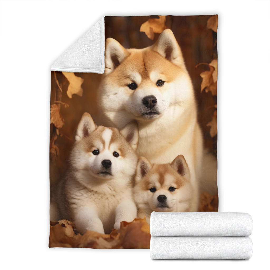 Akita Family Blanket, Akita Blanket, Akita Throw Blanket, Akira, Akira Gifts