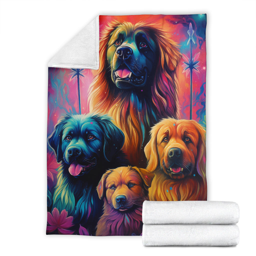 Caucasian Shepherd Blanket, Trippy Psychedelics Caucasian Shepherd Fleece Blanket, Caucasian Shepherd Throw Blanket, Caucasian Shepherd Gifts