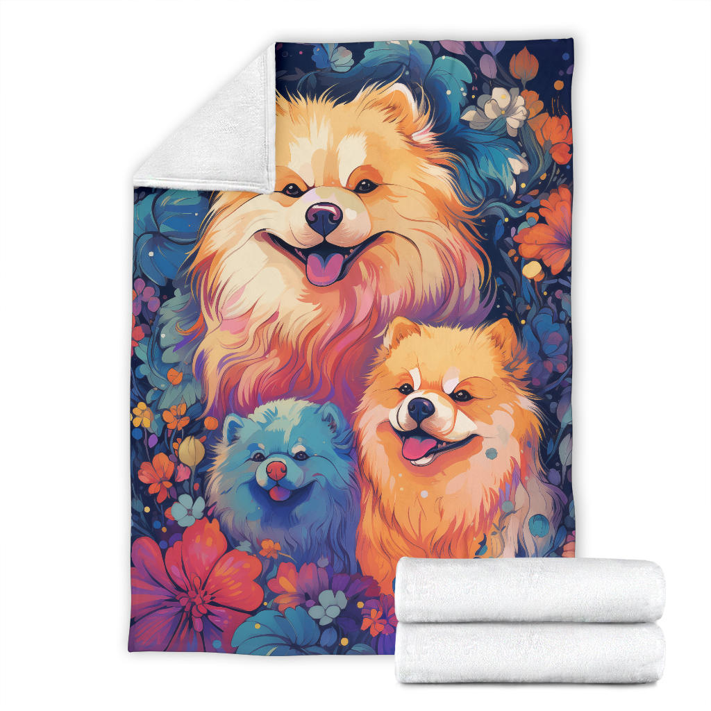 Chow Chow Blanket, Trippy Psychedelics Chow Chow Fleece Blanket, Chow Chow Throw Blanket, Chow Chow Gifts