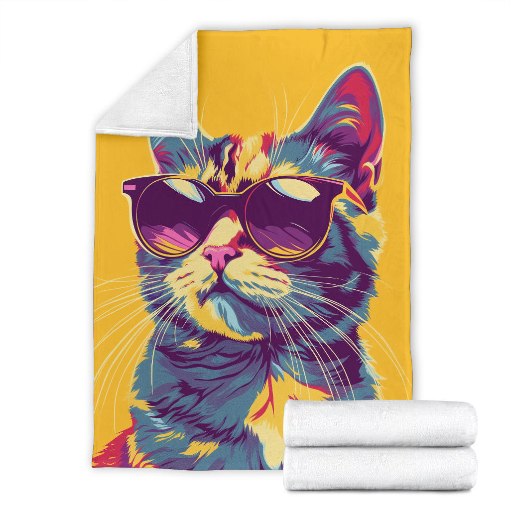 American Shorthair cat Blanket, Trippy Psychedelics American Shorthair cat Fleece Blanket, American Shorthair cat Throw Blanket, American Shorthair cat Gifts