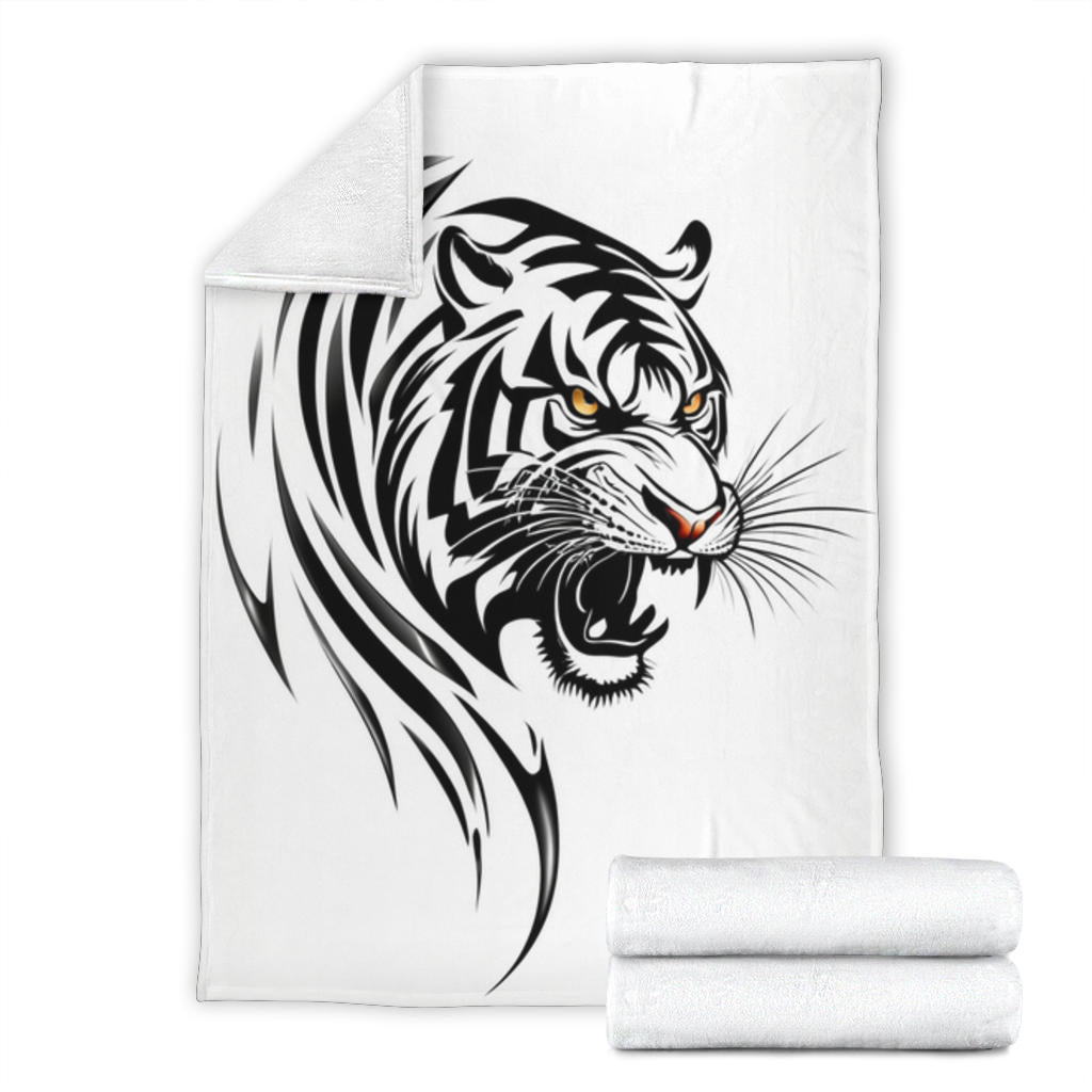 Tribal Tiger Tattoo Blanket