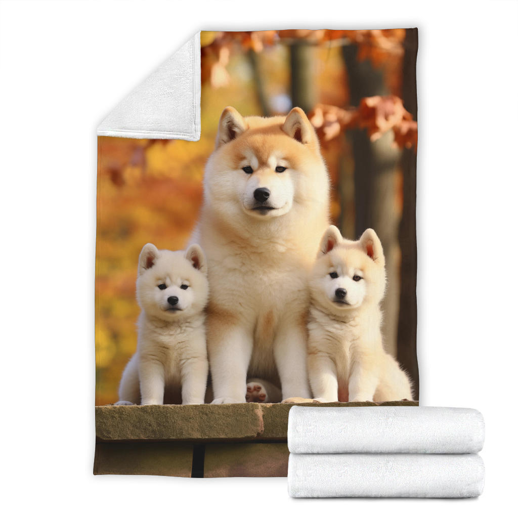 Akita Family Blanket, Akita Blanket, Akita Throw Blanket, Akira, Akira Gifts