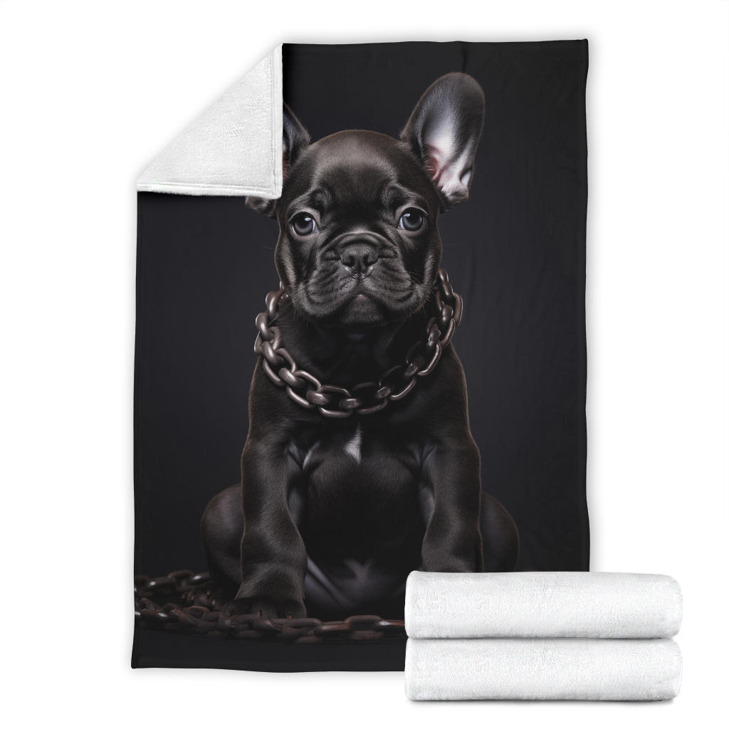 Black French Bulldog Blanket, French Bulldog Throw Blanket, French Bulldog Fleece Blanket, French Bulldog Gifts