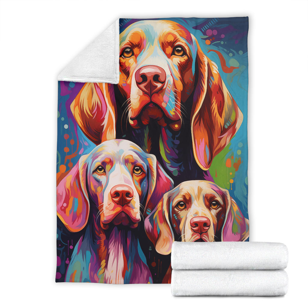 Bracco Italiano Blanket, Trippy Psychedelics Bracco Italiano Fleece Blanket, Bracco Italiano Throw Blanket, Bracco Italiano Gifts