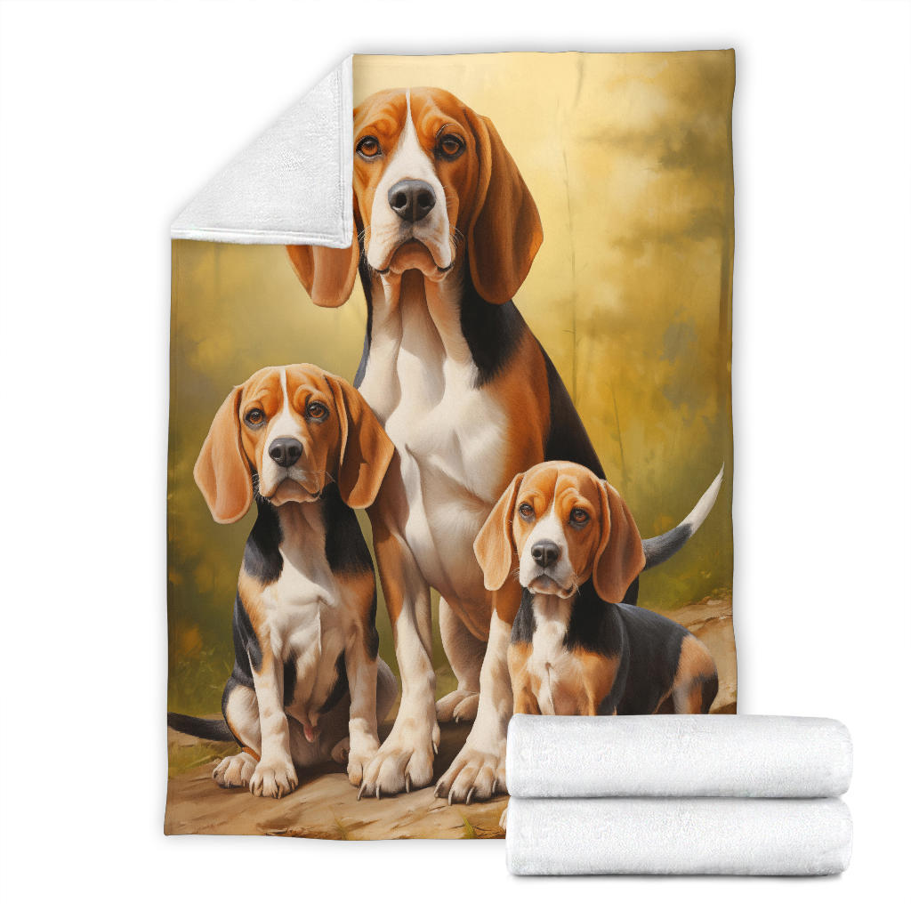 Beagle Family Blanket, Beagle Blanket, Beagle Gifts, Beagle Throw Blanket