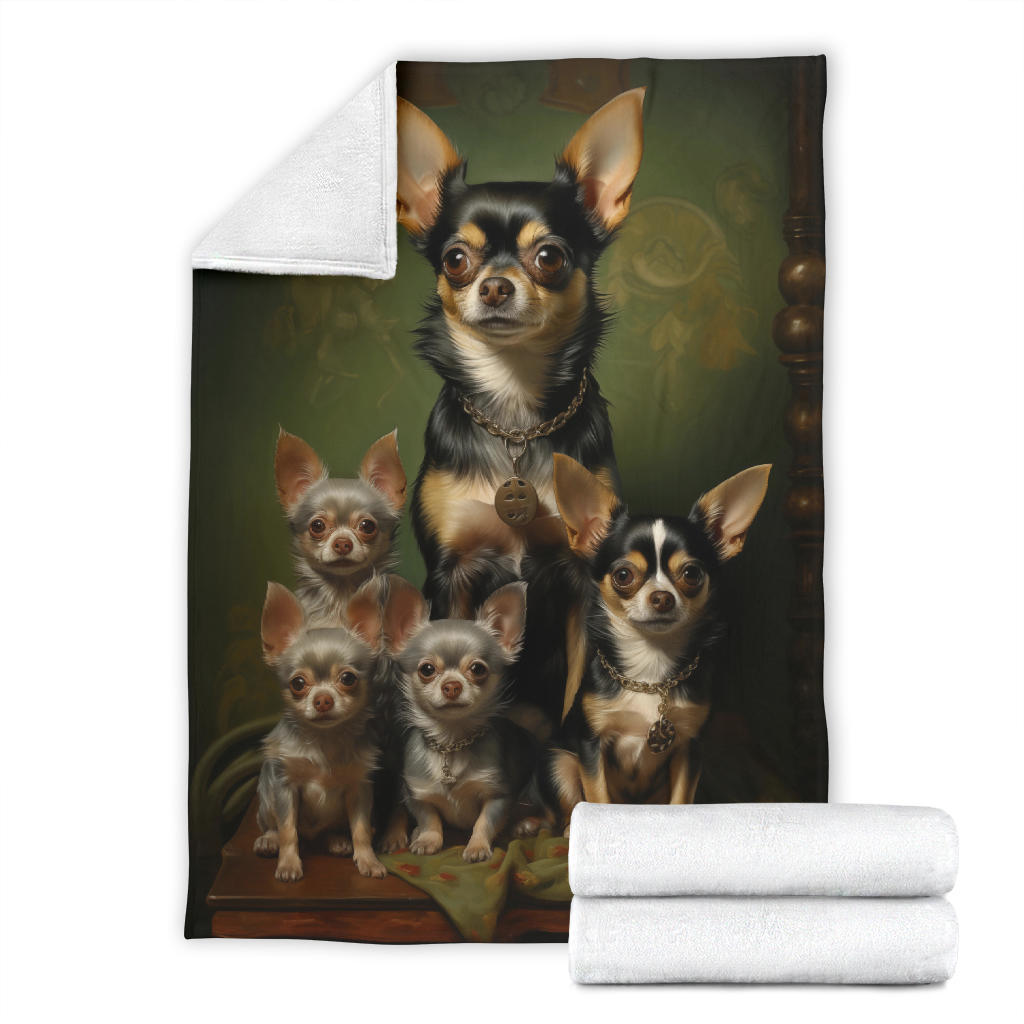 Chihuahua Family Blanket, Chihuahua Blanket, Chihuahua Throw Blanket, Chihuahua, Chihuahua Gifts