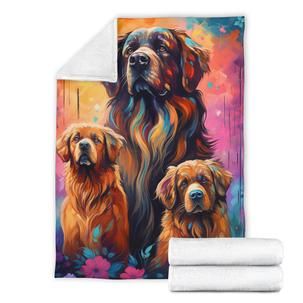 Caucasian Shepherd Blanket, Trippy Psychedelics Caucasian Shepherd Fleece Blanket, Caucasian Shepherd Throw Blanket, Caucasian Shepherd Gifts