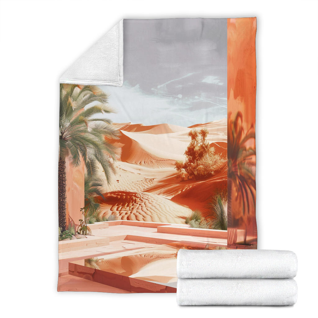 Desert Mirage Blanket, Desert Mirage Estetic Blanket, Desert Mirage Blanket Gift, Blanket