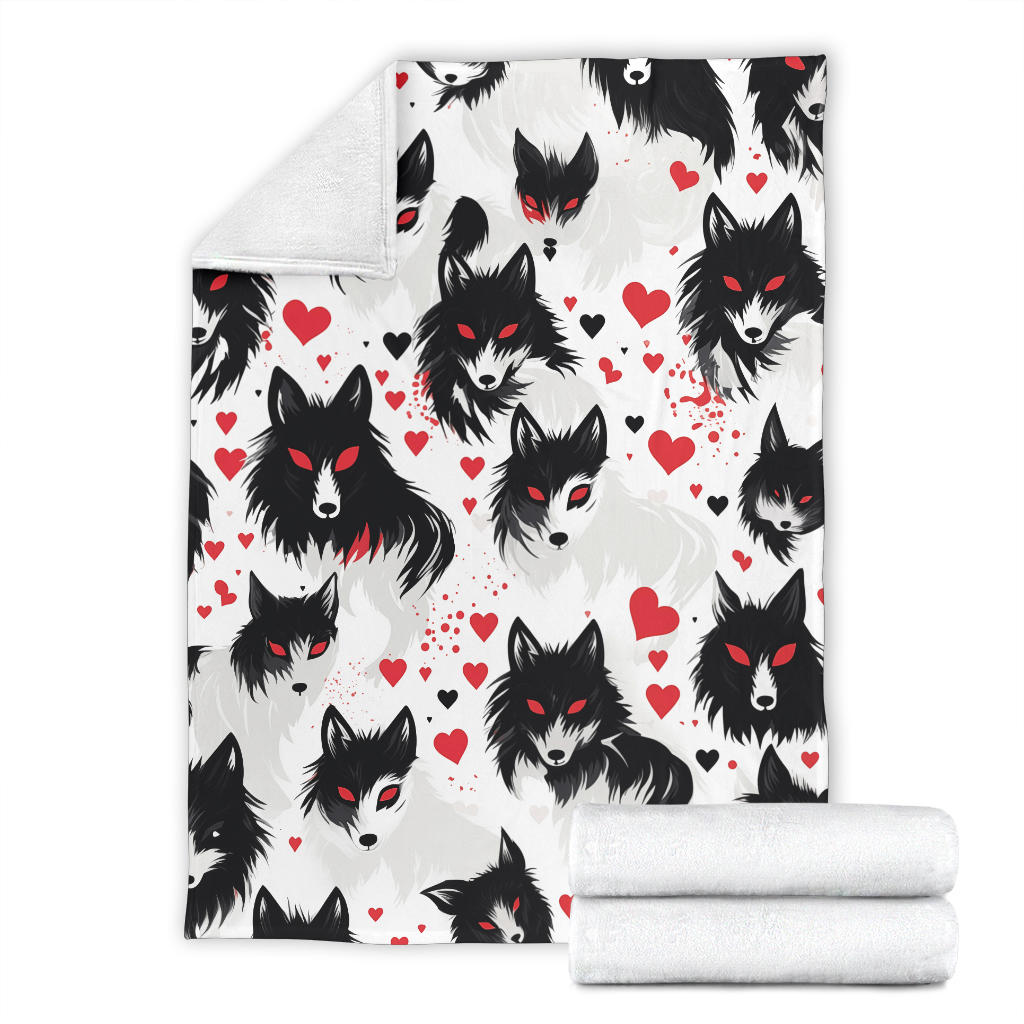 Wolf Hearts Blanket