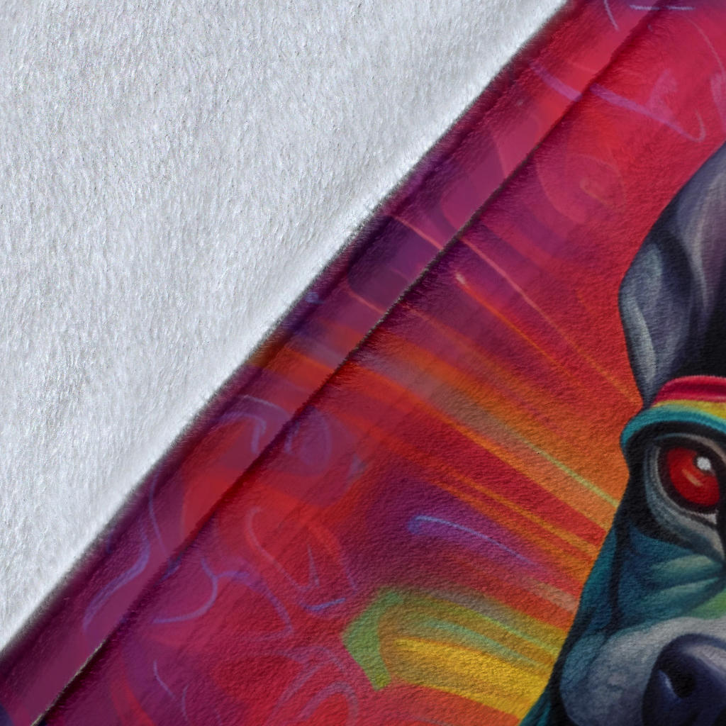 Xoloitzcuintli Blanket, Trippy Psychedelics Xoloitzcuintli Fleece Blanket, Xoloitzcuintli Throw Blanket, Xoloitzcuintli Gifts